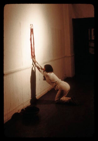 Ana Mendieta, "Body Tracks" (1982)