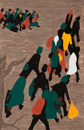 Jacob Lawrence, The migration gained in momentum, 1940-41