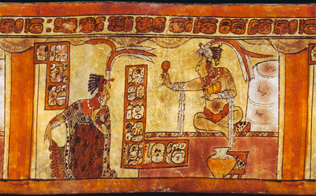 Mesoamerican | Polychrome vase | Kerr Archive; mayavase.com