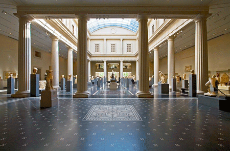 Richard Morris Hunt and McKim, Mead and White, original building; Kevin Roche, John Dinkeloo and Associates, renovations | Metropolitan Museum of Art; interior, Leon Levy and Shelby White Court | original building completed 1902; renovation completed 2011|New York, New York |Photographer: Ralph Lieberman