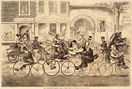 Thomas Worth | The Velocipede Mania--What It May Come To!, 1869 | Sterling and Francine Clark Art Institute Collection
