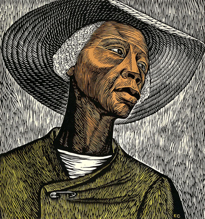 Elizabeth Catlett | Sharecropper; 1957 – 1968 |The Minneapolis Institute of Arts Art © Elizabeth Catlett/ Licensed by VAGA, New York, NY. This work of art is protected by copyright and/or related rights and may not be reproduced in any manner, except as permitted under the ARTstor Digital Library Terms and Conditions of Use, without the prior express written authorization of VAGA, Tel.: 212-736-6666; Fax: 212-736-6767, email: info@vagarights.com.