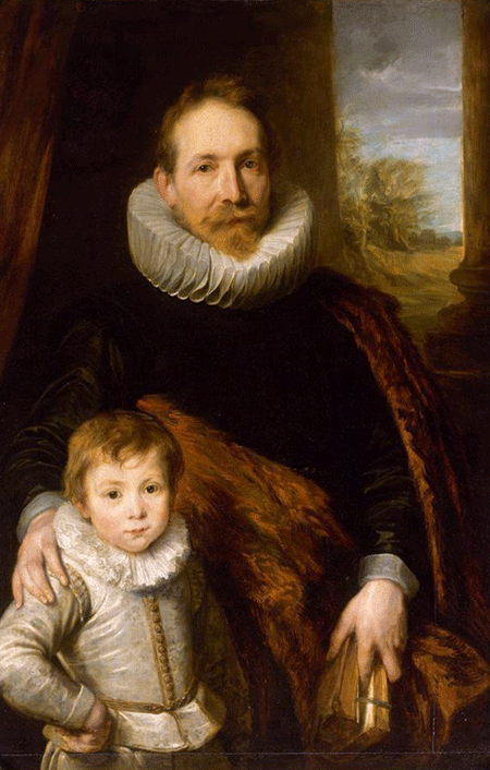 Anthony van Dyck | Portrait of a father with his son, also called Portrait of Guillaume Richardot and his son; 1618-1619 | Musée du Louvre | Image and original data provided by Réunion des Musées Nationaux / Art Resource, N.Y.; artres.com