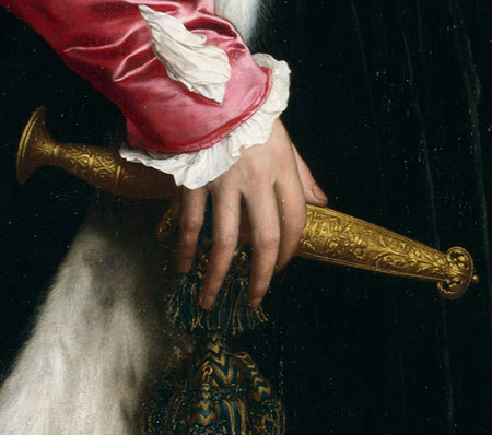 Hans Holbein the Younger | Jean de Dinteville and Georges de Selve ('The Ambassadors'); Detail | 1533 | The National Gallery, London | Photograph ©The National Gallery, London