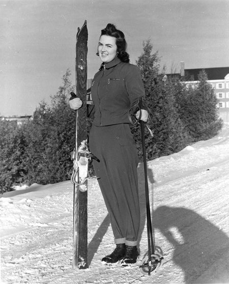 Virginia Duggan, Winter Carnival Queen | Colbiana Photographs | Colby College Special Collections, Waterville, Maine 