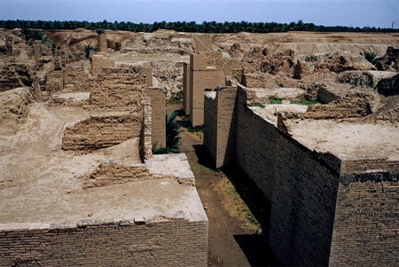 Ishtar gate | 7th-6th century BC | Babylon, Iraq | Photographed by Machteld Johanna Mellink| Image © Bryn Mawr College