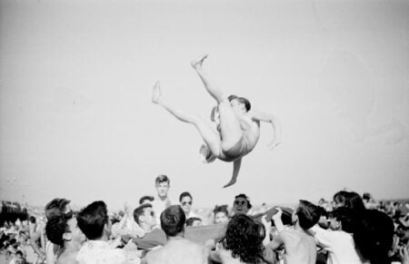 Reginald Marsh, [Crowd playing on Coney Island beach.], ca. 1938, Museum of the City of New York. © 2012 Estate of Reginald Marsh / Art Students League, New York / Artists Rights Society (ARS), New York