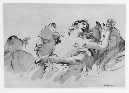 Giovanni Battista Tiepolo, Abduction of Helen, Victoria and Albert Museum, London, United Kingdom. Image and original data provided by the Gernsheim Photographic Corpus of Drawings established in 1937