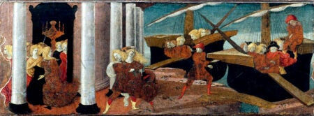 Liberale da Verona, Abduction of Helen, c. 1470, Musée du Petit Palais. Image and original data provided by Réunion des Musées Nationaux / Art Resource, N.Y.; artres.com