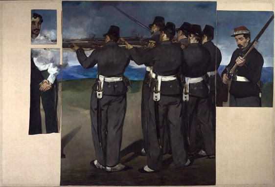 Éduard Manet, The Execution of Maximilian, ca. 1867-8. Photograph: ©The National Gallery, London 