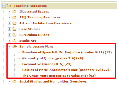 Sample lesson plans