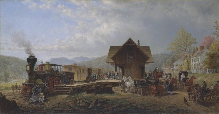 Edward Lamson Henry, The 9:45 Accommodation, 1867