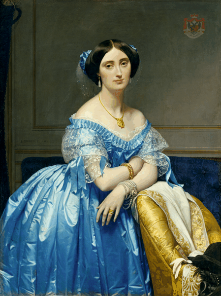 Jan-Auguste-Dominique Ingres, Princesse de Broglie. Image provided by The Metropolitan Museum of Art.