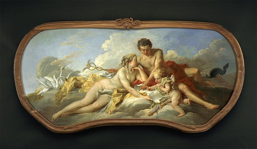 François Boucher. Venus and Mercury Instructing Cupid. 1738. Oil on canvas. Image and data provided by the Los Angeles County Museum of Art