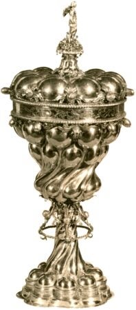 Jorg Ullrich. Parcel-Gilt Cup and Cover. c. 1540. Image and data provided by the William Randolph Hearst Archive, B. Davis Schwartz Memorial Library, LIU Post