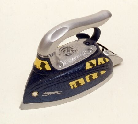 Roger Brown. Greyhound Bus Iron. 1975. Paint on object. Image and data provided by the Roger Brown Study Collection, School of the Art Institute of Chicago.