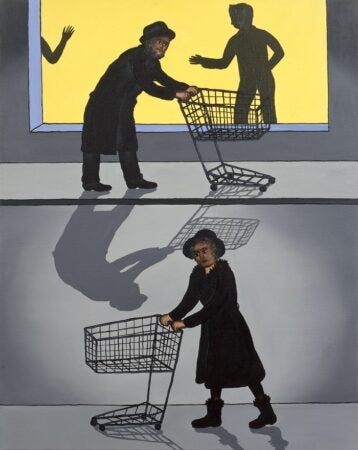 Roger Brown. Mobile Homes. 1987. Oil on canvas. Image and data provided by the Roger Brown Study Collection, School of the Art Institute of Chicago.