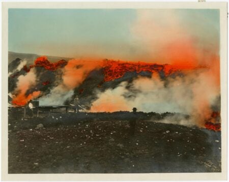 Japanese? Landscape on Fire. 1866-1932.