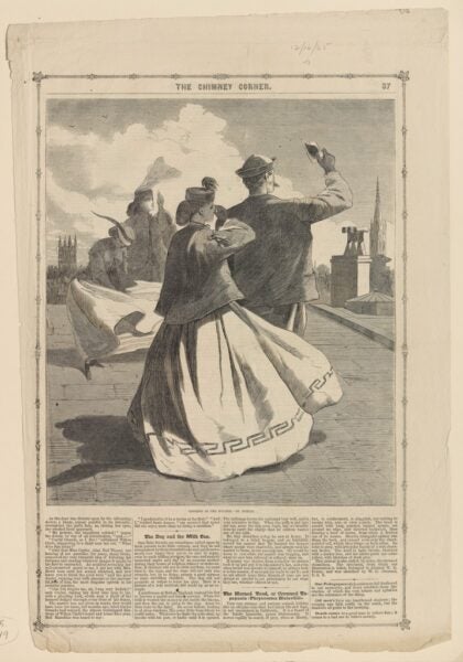 John Parker Davis, after Winslow Homer. Looking at the Eclipse, 1865