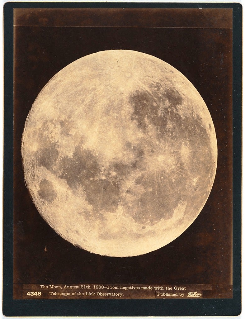 Isaiah West Taber, Taber Studio. The Moon, August 21st, 1888