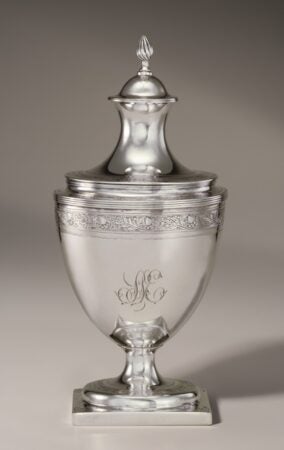 Paul Revere, Jr. Sugar bowl and cover. c. 1795. Image and original data provided by Sterling and Francine Clark Art Institute