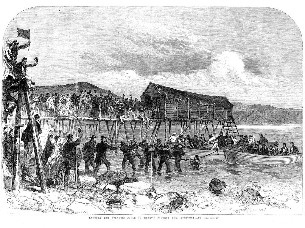 Atlantic Cable Celebration. From Harper's Weekly, September 11, 1858. Image and data provided by the Library of Congress.