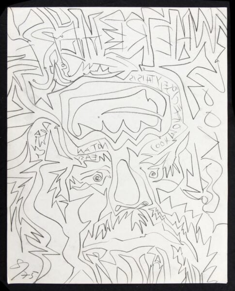 Joseph F. Stapleton. Look more closely this is not an easy drawing. 1975