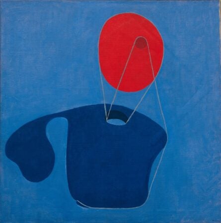 Meret Oppenheim. Red Head, Blue Body. 1936.