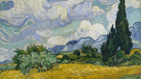 Vincent van Gogh. Wheat Field with Cypresses