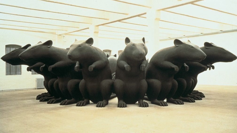 Katharina Fritsch. Rattenkonig (Rat-King). 1993.