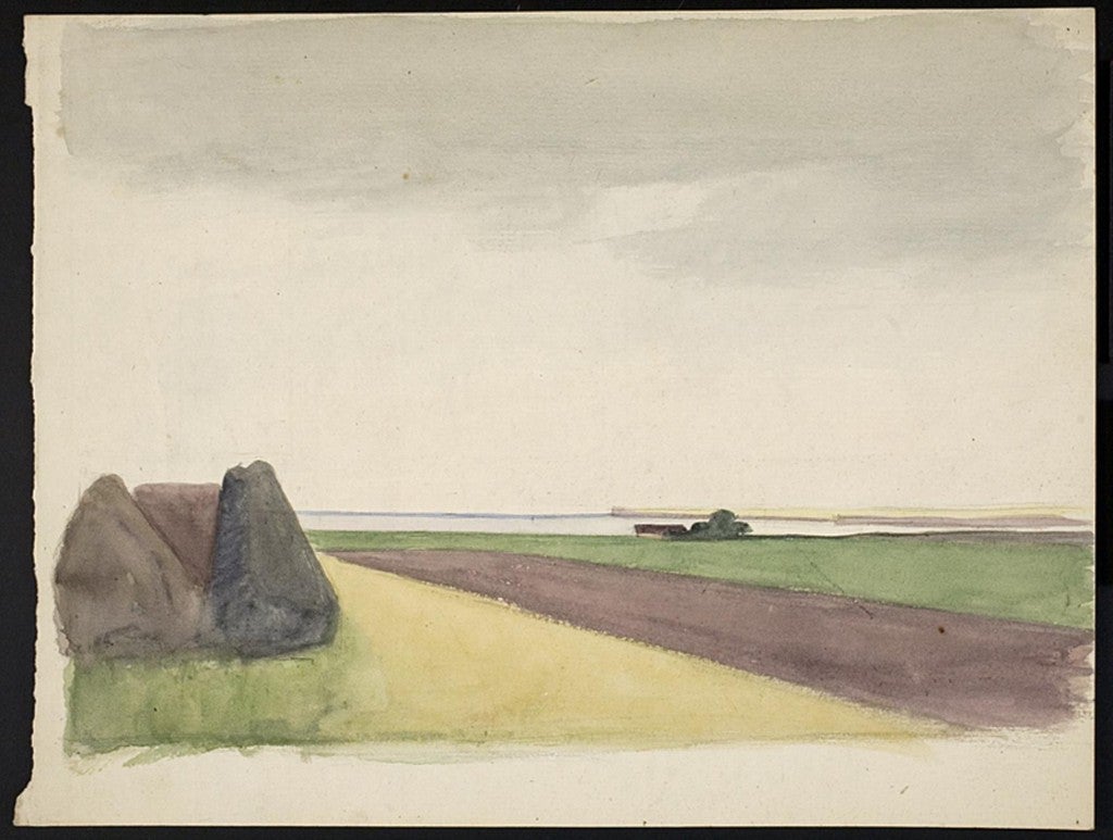 Agnes Slott-Møller. Landscape. c . 1862-1937.