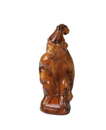 Unidentified maker. Figurine of a monkey 1860-1890.