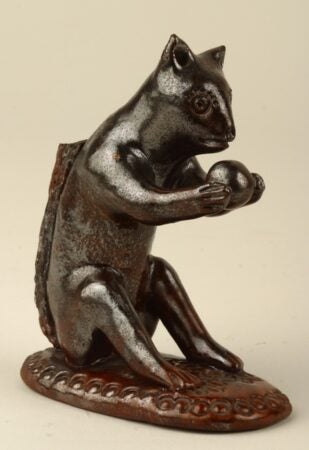 Unidentified maker. Figurine of a squirrel. 1840-1880.