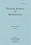 Tsukuba Journal of Mathematics