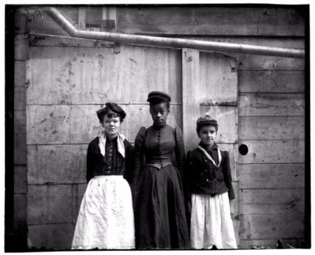Jacob A. (Jacob August) Riis (1849-1914). The Board of Election Inspectors in the Beach Street School. ca. 1890.