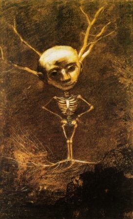 Odilon Redon. Spirit of the Forest. 1880.