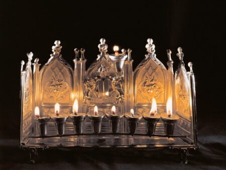 Chanukkah lamp (menorah). Late 19th century