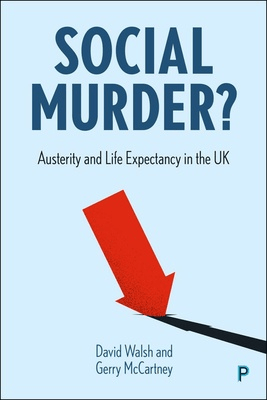 Minimalist cover with a pale blue background and a large red arrow pointing downward. Title text is bold and dark blue, with authors David Walsh and Gerry McCartney listed at the bottom.