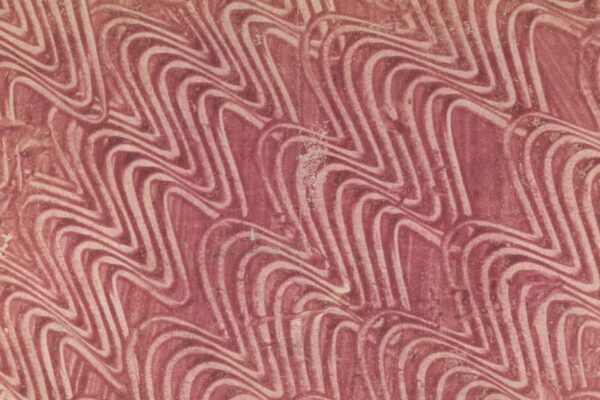 An abstract background of faint red with waves white lines rippling across.