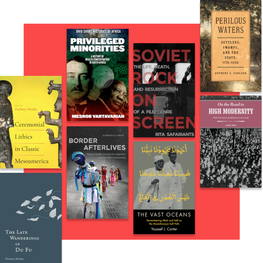 Selection of book covers of books available with JSTORs publisher collections