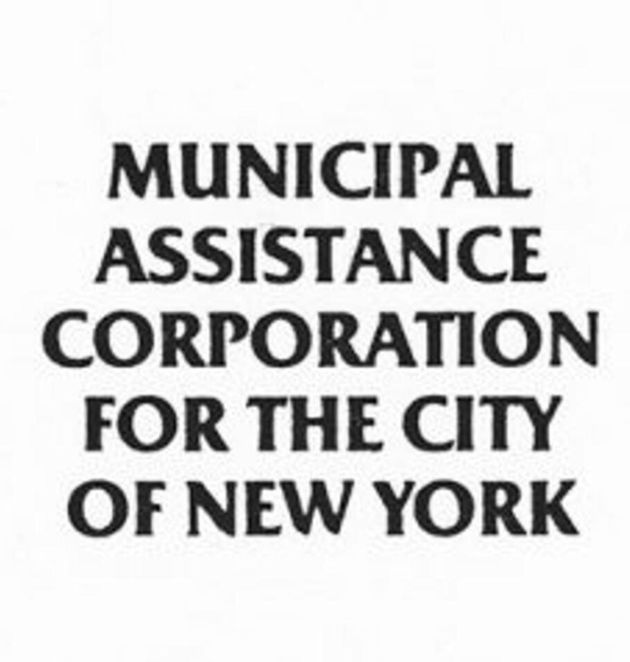 Black-and-white text logo reading “Municipal Assistance Corporation for the City of New York.”